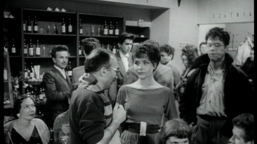 Kadr z filmu 'Wszyscy jesteśmy wymyśleni' Włodzimierza Krygiera, na zdj. Aleksander Ford, Sonia Ziemann i Zbigniew Cybulski, fot. materiały nadesłane
